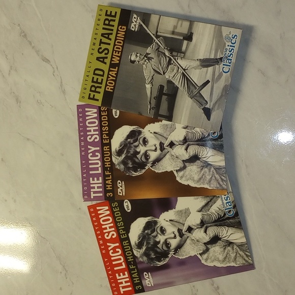 3 Classic DVDs The Lucy Show & Royal Wedding With Fred Astaire - Picture 1 of 2